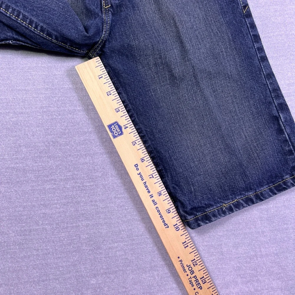 Wrangler Regular Fit Mid Rise Denim Shorts Boys Size 12 Blue‎ Cotton Blend
